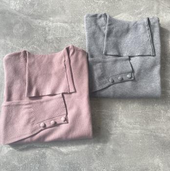 Rinascimento Rollkragenpullover aus Strickstoff